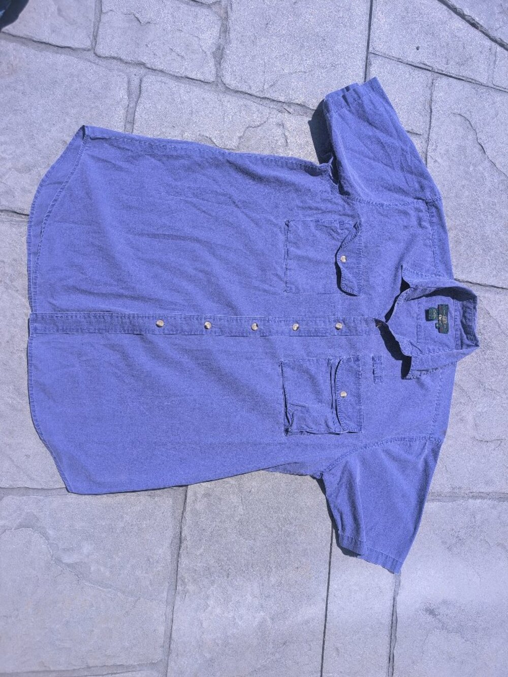 Orvis XL Blue Button Down Fishing Shirt